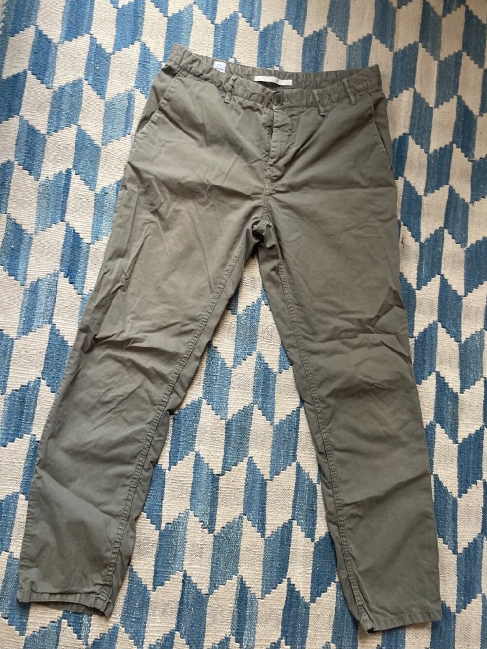 Norse Projects Aros light twill green 33